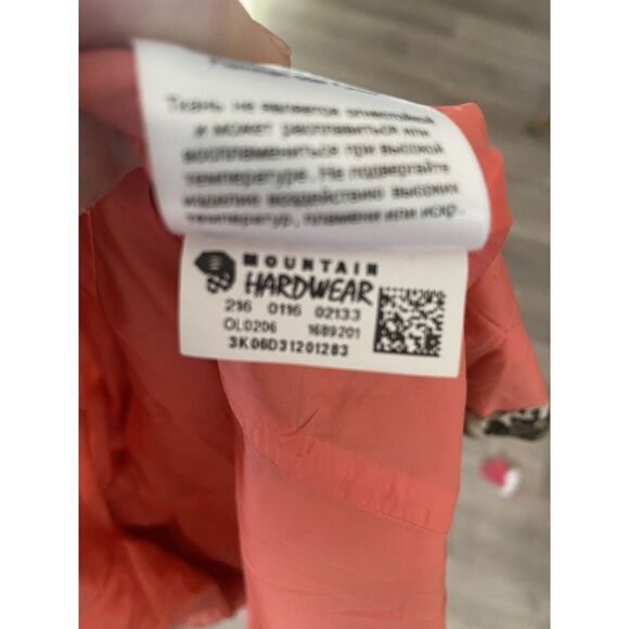 MOUNTAIN HARDWEAR Womens Quilted Full Zip Nylon Jacket XS Printed Light Puff - Picture 9 of 9